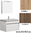 Badmöbel Set 90x45cm mit Waschtisch und Spiegelschrank Badmöbel Set in Farbe Pazifik B Badmöbel Set IDEA 90cm