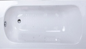 Badewanne Elena 130x80cm mit höhenverstellbaren Füssen + 1x front schürze + 1x seitenschürze 80x130cm