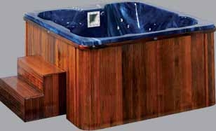 Spa Whirlpool Jacuzzi Outdoor Whirlpool & Indoorpools 210x210cm 64 Super Jets Queenmary