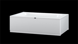 Badewanne 170x70cm Acryl Badewannen 1700x700mm Weiß