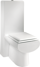 Aqua Cleaning Dusch Wasch StandWc mit Keramik Spülkasten + Wc Sitz Stand Wc Komplett Set SLM 3540