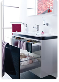 Badezimmer Möbel Badmöbel Unterschrank+ Waschbecken + Spiegelschrank Set 100cm