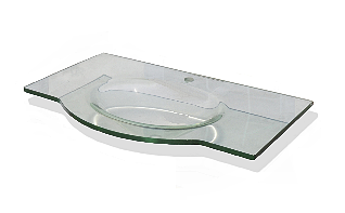 Glaswaschbecken Glaswaschtisch 100,5cm x 58cm Waschtisch sade