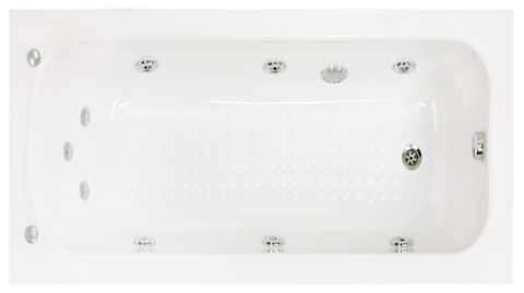 Badewanne 175x70 Rechteckbadewanne ohne vormontierte Füsse
