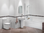 Idea -Taharet Dusch Wasch Stand Wc mit Keramik Spülkasten  + Soft Close Wc Sitz