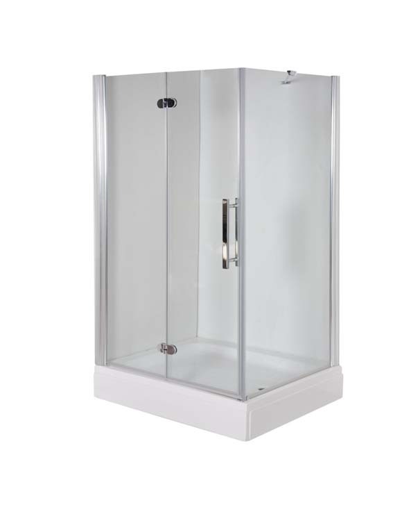Duschtür Falttür mit Seitenwand 100x70cm Faltür 100cm x Seitenwand 70cm  Ikon Dmax Höhe 190cm