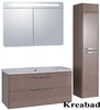 Badmöbel Urban 80cm Waschbecken ohne Hahnloch + Spiegelschrank + Unterschrank ( ohne Seitenschrank )