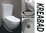 Spülrandlos Taharet Dusch Wc Stand Wc mit Keramik Spülkasten + integrierte Armatur + Soft Close Wc s