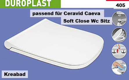 Wc Sitz mit Absenkautomatik passend für Ceravid Cavea Artikelnr.: Ceravid Cavea