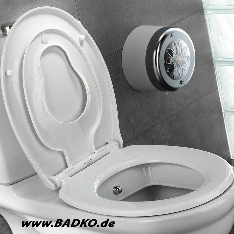 Family & Kinder WC Sitz Absenkautomatik Verkleinerbarer Toilettendeckel Klobrille toilettenbrille