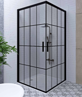 Duschkabine 90x90 Eckdusche Schiebetür 190cm hoch...