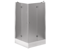 Duschkabine Eckdusche 120 x 80cm Eckeinstieg Höhe 165cm - Dusche Tania