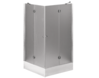 Duschkabine Eckdusche Eckeinstieg 90x90 Höhe 165cm -...