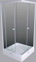Duschkabine Eckeinstieg Klarglas 120x80 Uranus