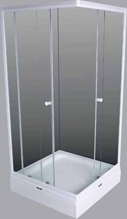 Duschkabine Eckeinstieg Klarglas 160x80 Uranus