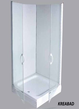 Eck Duschkabine Eckdusche Eckeinstieg mit 2 Türen 70x70