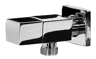 Eckventil Keravit Design 3/8 Zoll für Taharet Dusch Wasch Wc, Waschtisch oder Bidet Armatur Eckig