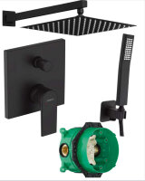 HANS GROHE Ibox 1 Set Vernis Shape Schwarz+ Kreabad...