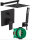 HANS GROHE Ibox 1 Set Vernis Shape Schwarz+ Kreabad Regendusche+Brausearm, Wandhalter Handbraue