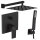 Hans Grohe Vernis Schwarz matt +Kreabad Handbrause + Wandanschluss + Schlauch +Kopfbrause Brausearm