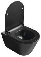 Wand Wc Spülrandlos Schwarz Matt 314 mit Soft Close...