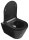 Wand Wc Spülrandlos Schwarz Matt 314 mit Soft Close Wc Sitz