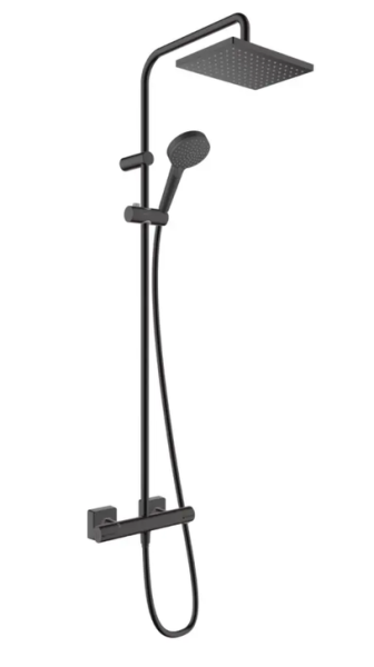 hans grohe vernis duschstange mit thermostat  26286670