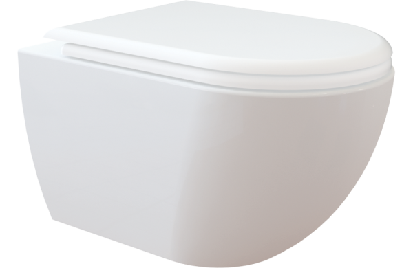 Rim-off Dusch Taharet Wc mit Soft Close Wc Sitz  Spülrandlos Creavit Free 321 Fe 321 direct Flush