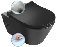 Spülrandloses Hänge Wand WC mit Taharet Armatur...