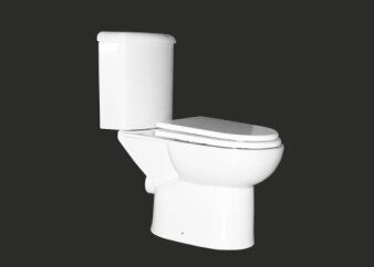 Stand Wc mit Keramikspülkasten + Drückergarnitur + Soft Close Wc Sitz Safran 5232