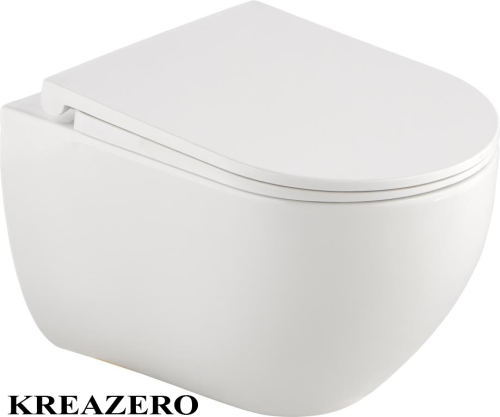 Taharet Bidet Dusch-Wc Wand Wc mit Soft Close Wc und verdeckten Wc Befestigungen Kreazero