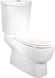 Taharet dusch Wc Stand Wc mit Keramikspülkasten + Wc Sitz + Drückergarnitur + Spülmechanismus FR 300 Abgang Senkrecht