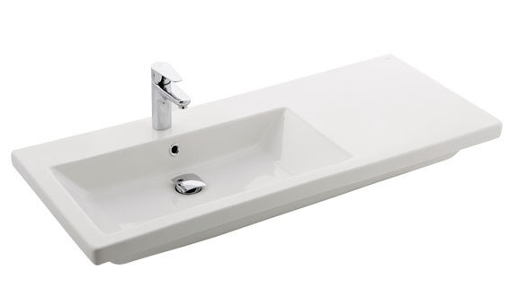 Waschbecken Waschtisch 120x50cm Handwaschbecken Aufsatzwaschbecken oder Wandhänge Waschbecken