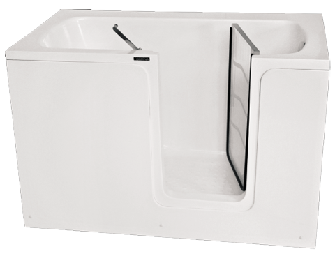 Sitzbadewanne mit Tür Comfort 140x70 + Massagesystem