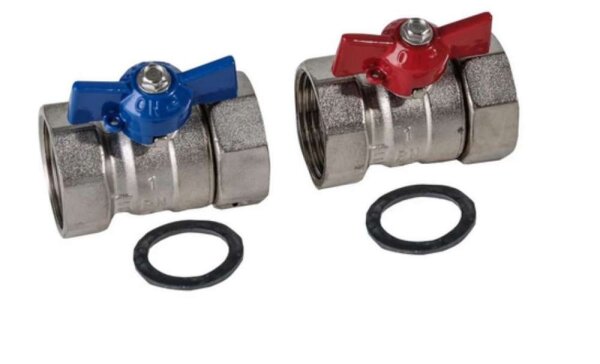 Zewotherm Verteiler Anschluss set 1 IG Set 1x ROT 1x BLAU 11130101