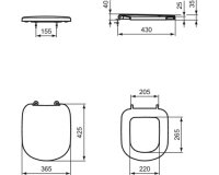 Ideal STANDARD WC-Sitz Eurovit Plus weiß mit Absenkautomatik T679301