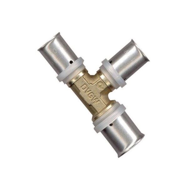 Zewotherm Press-T-Stück PREMIUM Mittelgang redu. 32-26-32