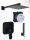 GROHE UP-Grundkörper + GROHE Cubeo Schwarz Mat + Kreabad Kopfbrause Set 30x30´+ Kreabad Handbraus Set Schwarz Mattt