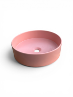 Aufsatzwaschbecken Rund Rosa 42cm Keramik Waschbecken