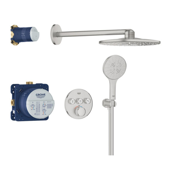 GROHE Grohtherm SmartControl Unterputz-Duschsystem 34863DC0, SuperSteel