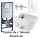 AQUAWASH Duschwc Dusch Wand WC komplett Spülrandlos mit UP-Spülkasten Grohe SLX Spülkasten Taharet mit Soft Close Wc Sitz