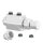 COSMO Universal-Mittenanschlussarmatur Durchg/Eck weiss 1/2"IG u. 3/4"AG