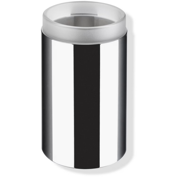 HEWI System 162 Becher mit Halter, Chrom/satiniertes Glas