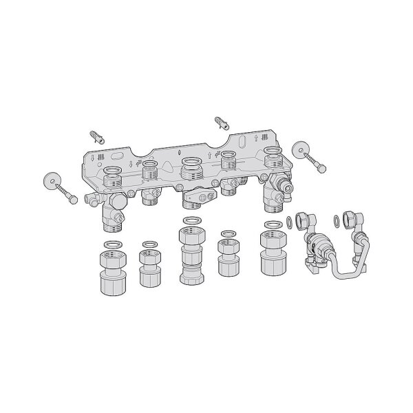 Bosch Montageanschlussplatte Nr. 1660 mit Fülleinrichtung 7738110553