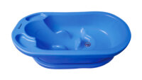 Babyshower Freistehende Badewanne Blau Rollbar