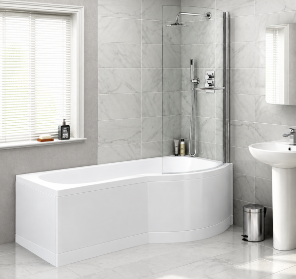Badewanne mit Duschkombination Pretty Rechts 70 x 85 x 170