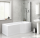 Badewanne mit Duschkombination Pretty Rechts 70 x 85 x 170