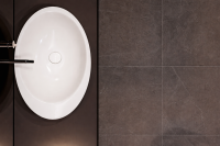 Waschbecken Aufsatzwaschbecken74x42cm Kreabad Gocce Auftisch Waschschale Weiss