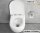 TAHARET WC Spülrandlos Wand Hänge WC Taharet Dusch-WC Toilette Softclose mit Bidet-funktion Intimdusche Taharet Taharat Bidet wc Set KREABAD