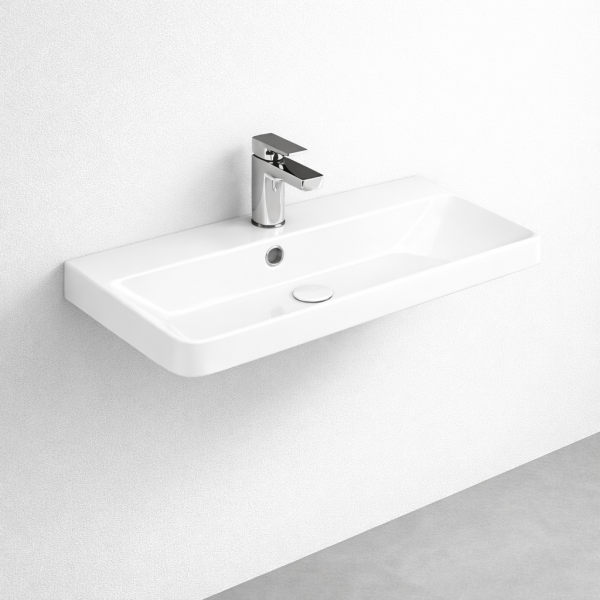 Kreabad Waschbecken 70x38 Waschtisch Ideal Für Schmale Kleine Bäder70Cm